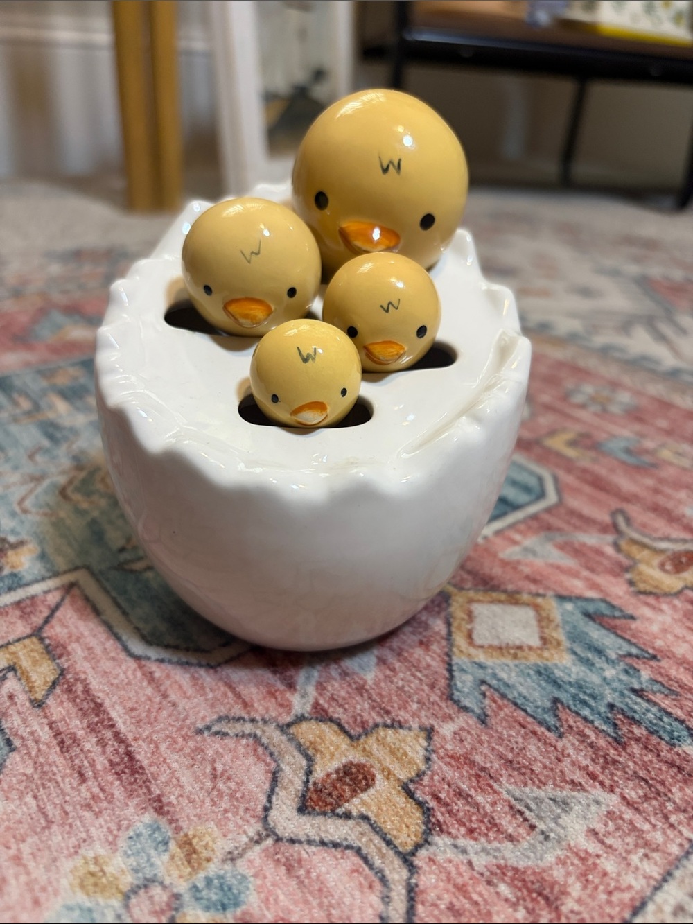 Cute Chick Measuring Spoon Set – 4 Piece Kitchen Measuring Spoons – 1 Tbsp to 1/